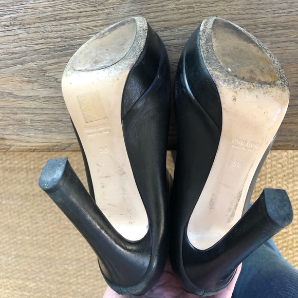 Miu Miu Platform Booties, Sz 38 - Picture 5 of 6
